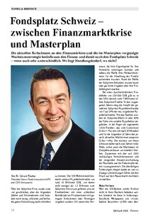 Finanzmarktkrise und Masterplan